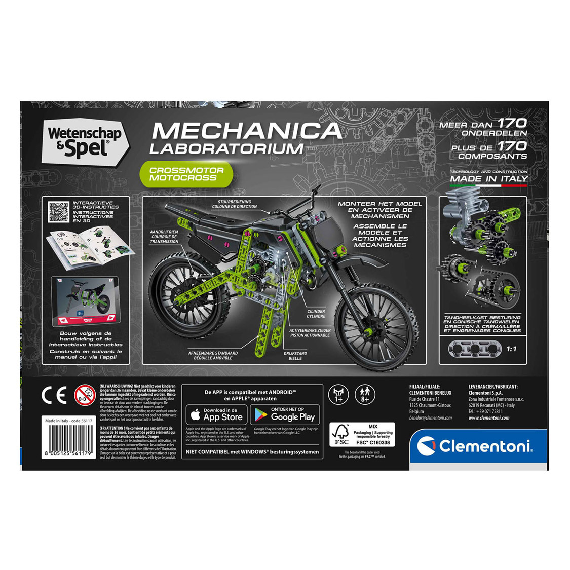 Clementoni Wetenschap & Spel Crossmotor - 170+ dlg.
