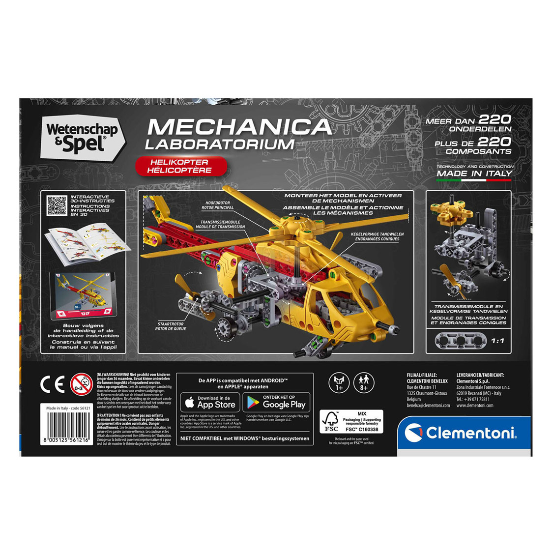 Clementoni Wetenschap & Spel Helikopter - 220+ dlg.