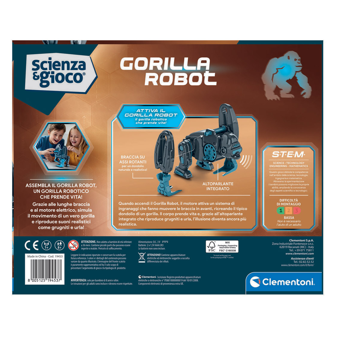 Clementoni Wetenschap & Spel Gorilla Robot