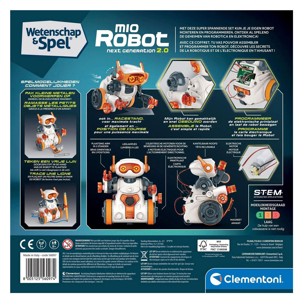 Clementoni Wetenschap & Spel Mio Robot