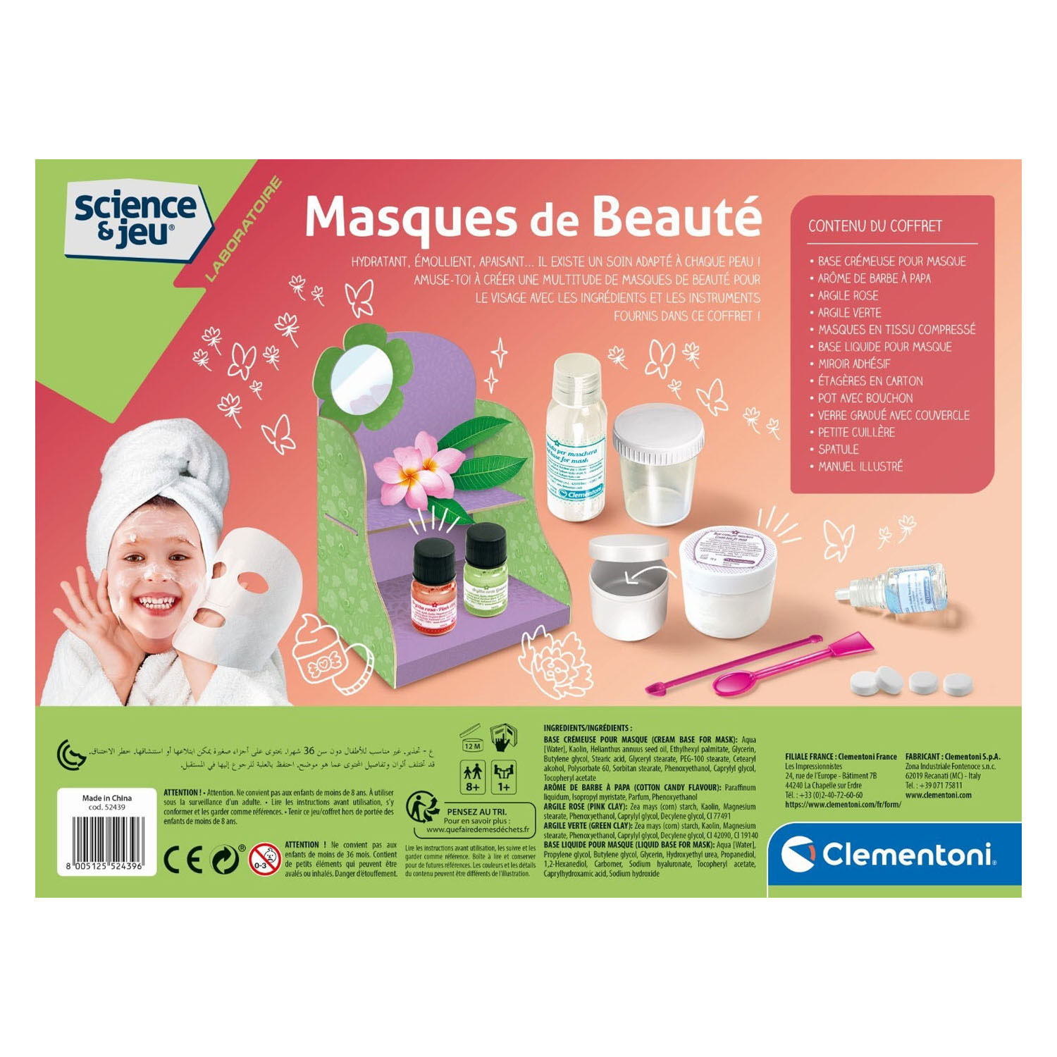 Clementoni Science & Jeux - Fabrication de masques faciaux