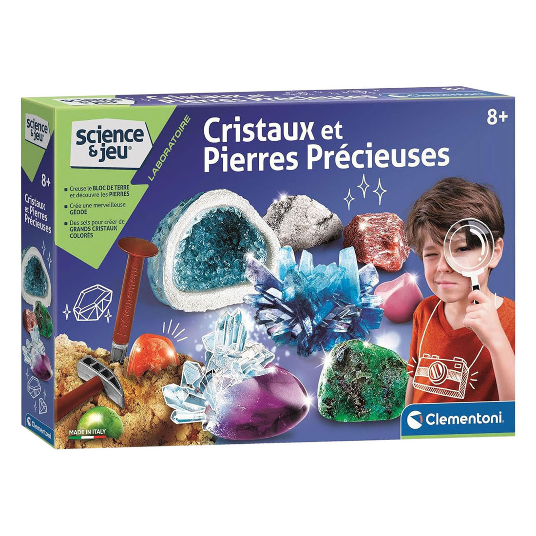 Laboratoire des cristaux et des pierres précieuses Clementoni Science & Play