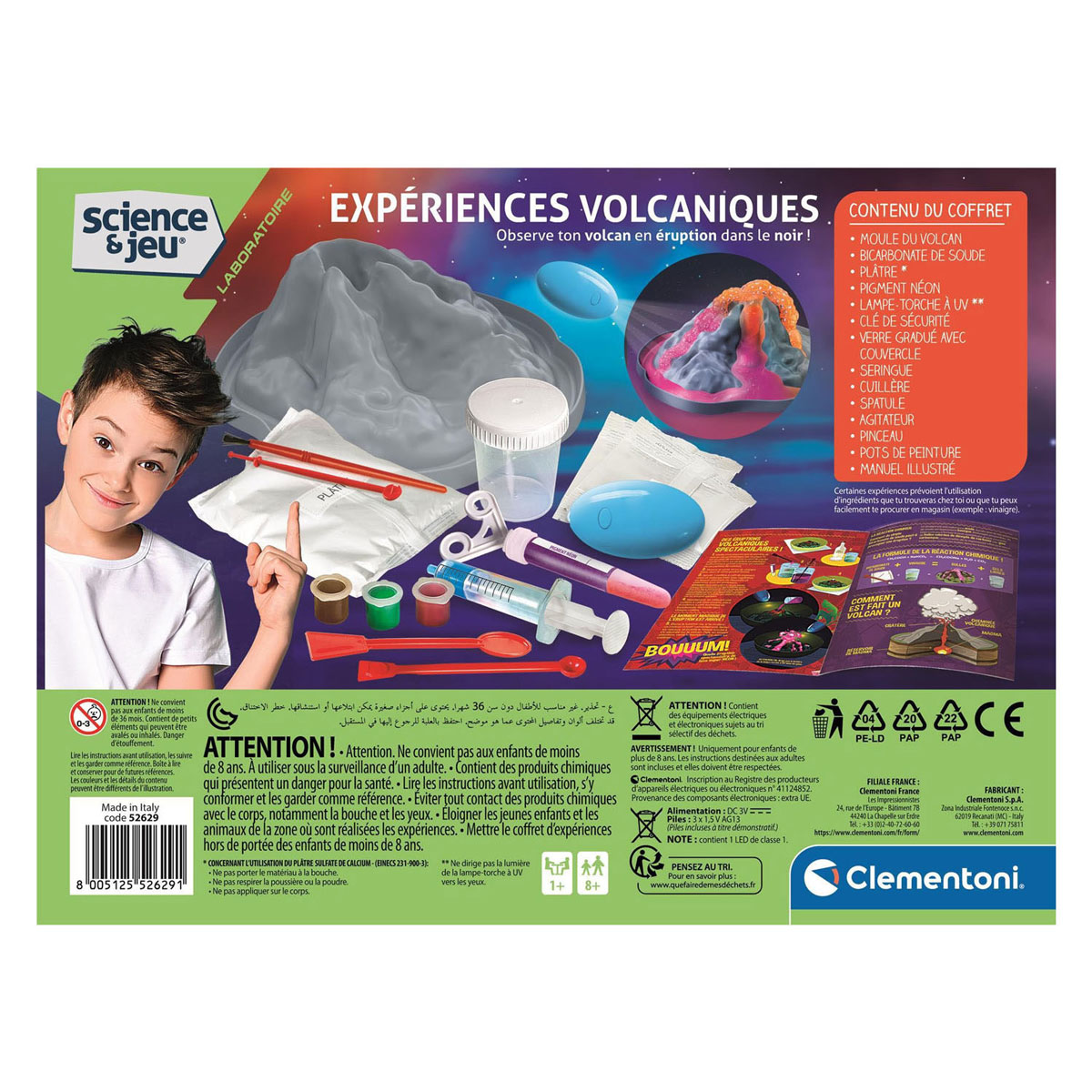 Clementoni Science & Games - Volcan phosphorescent