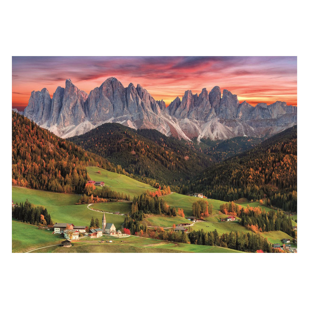 Puzzle Clementoni Val di Funes - 2000 pièces