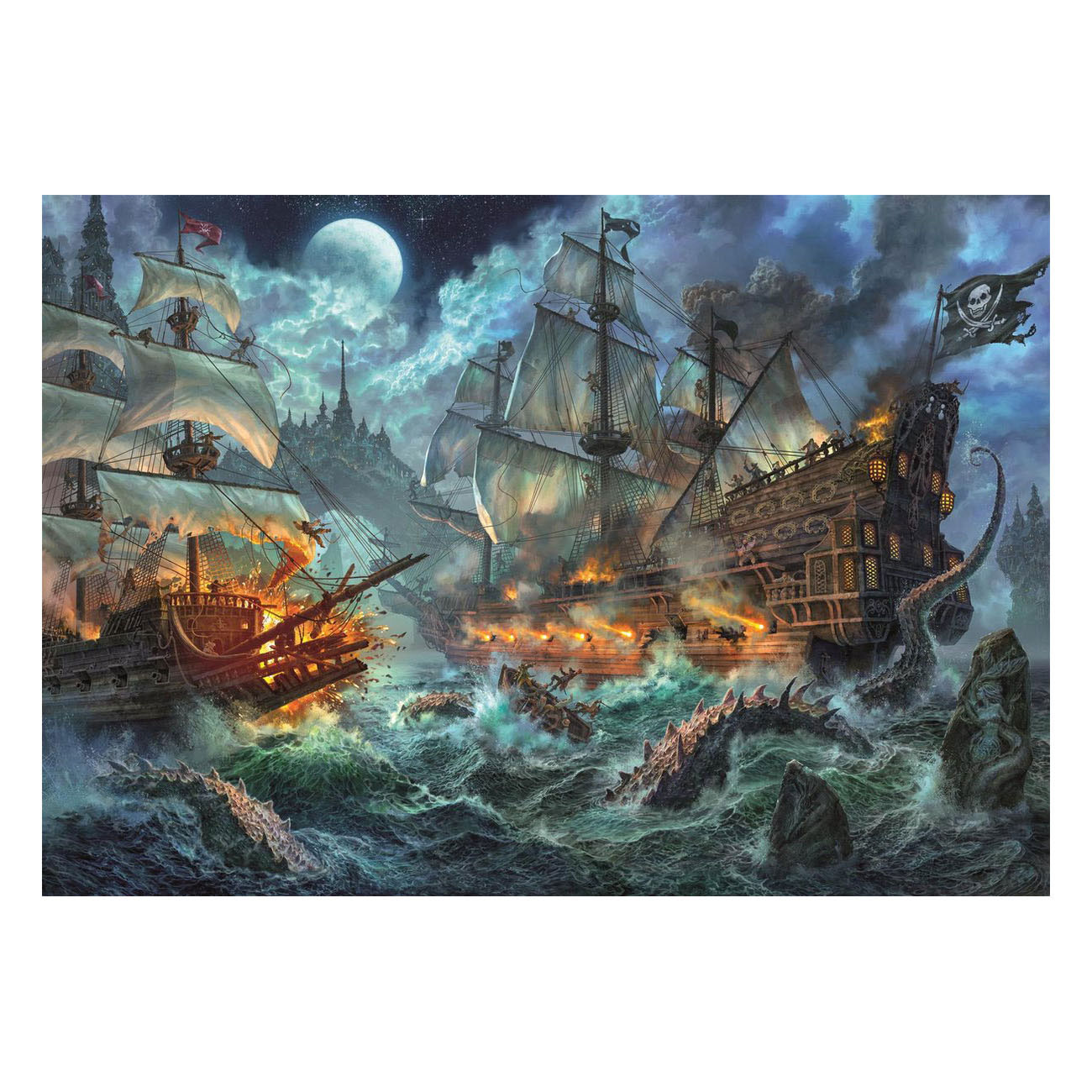 Clementoni Legpuzzel Piraten Strijd - 6000st.