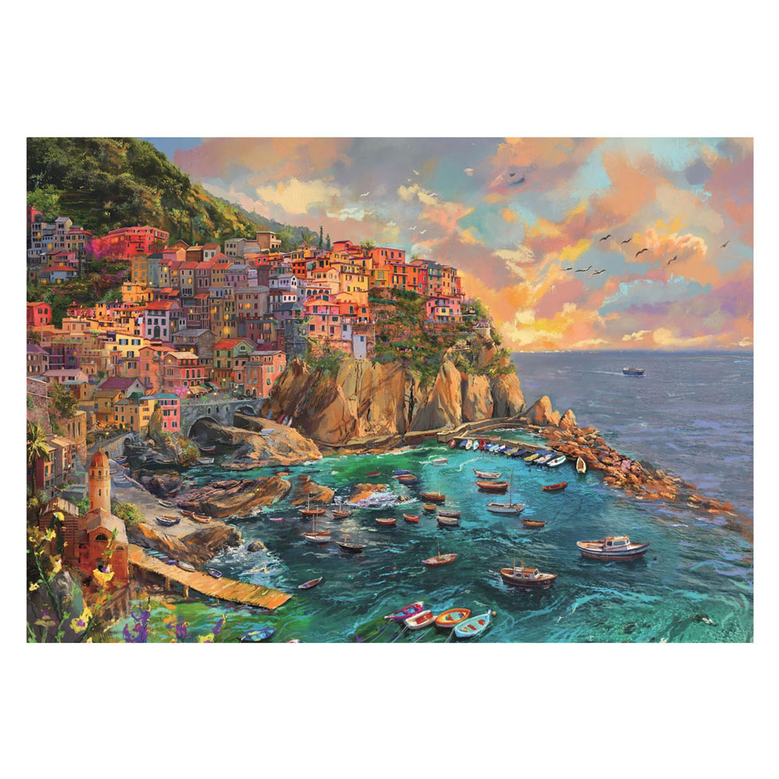 Puzzle Clementoni Painted Manarola - 2000 pièces.