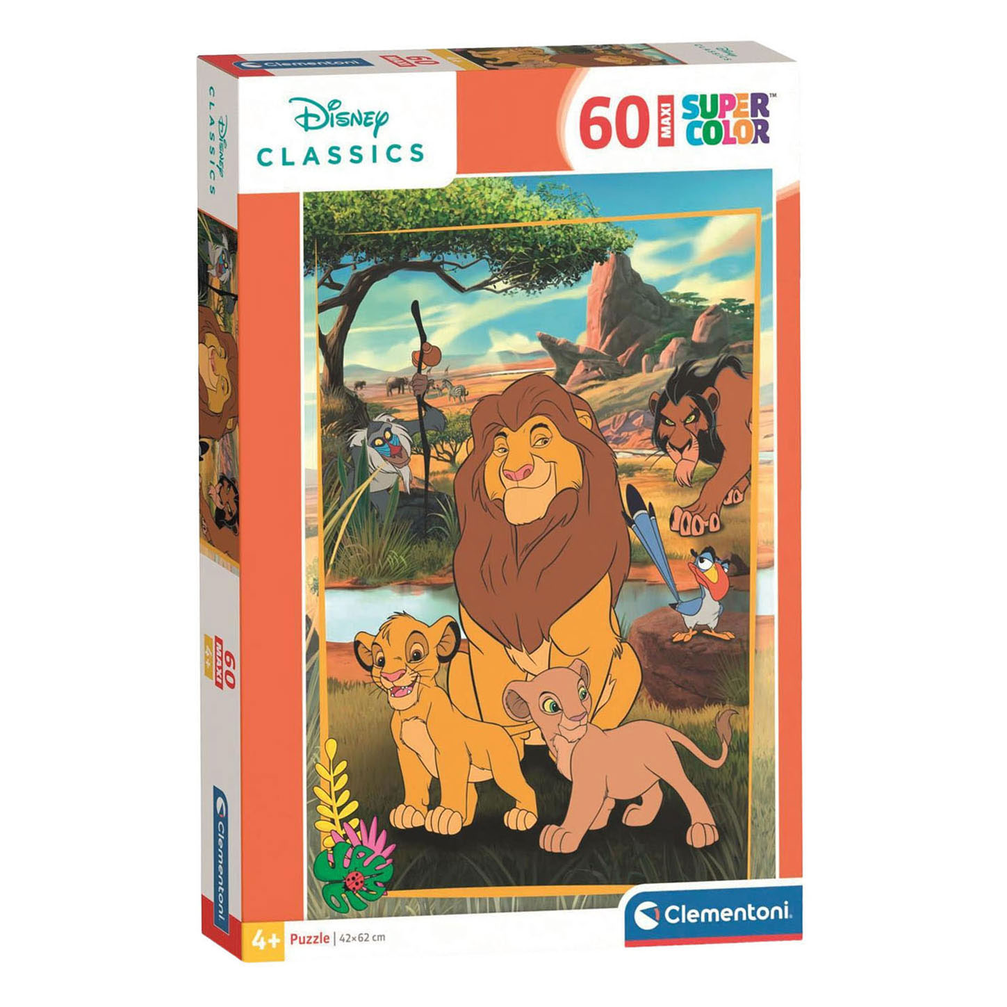 Puzzle Clementoni Maxi Le Roi Lion - 60 pièces