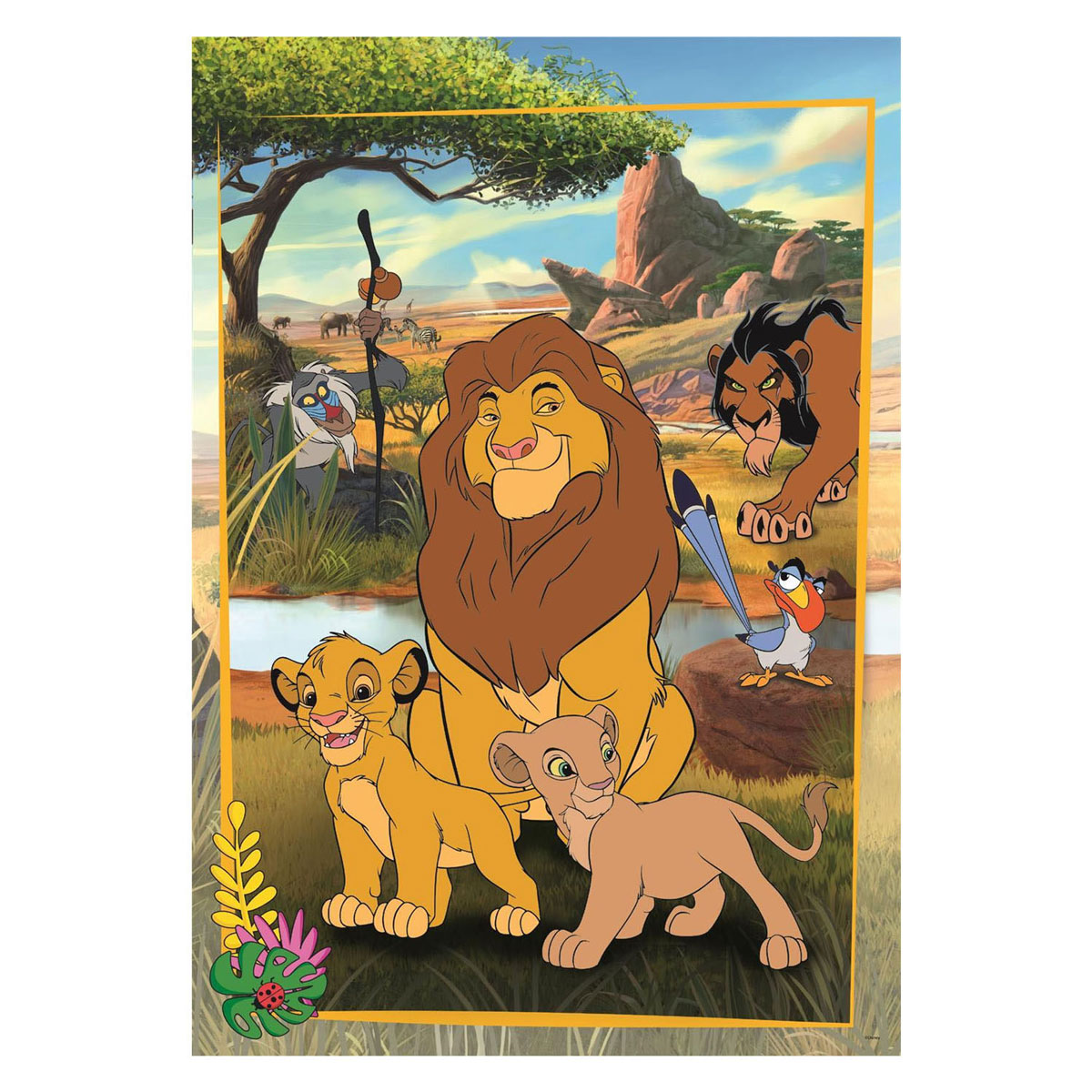 Puzzle Clementoni Maxi Le Roi Lion - 60 pièces