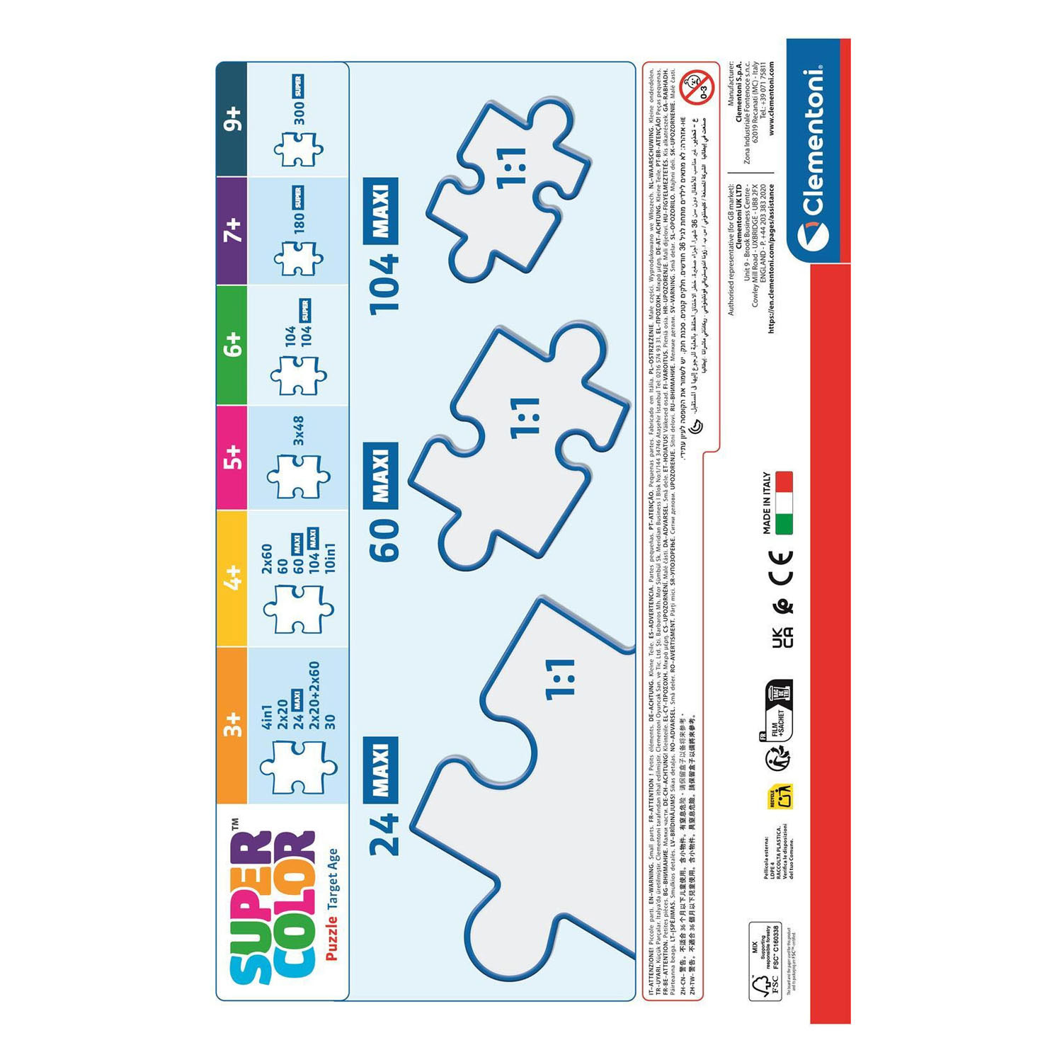 Puzzle Clementoni Maxi Le Roi Lion - 60 pièces