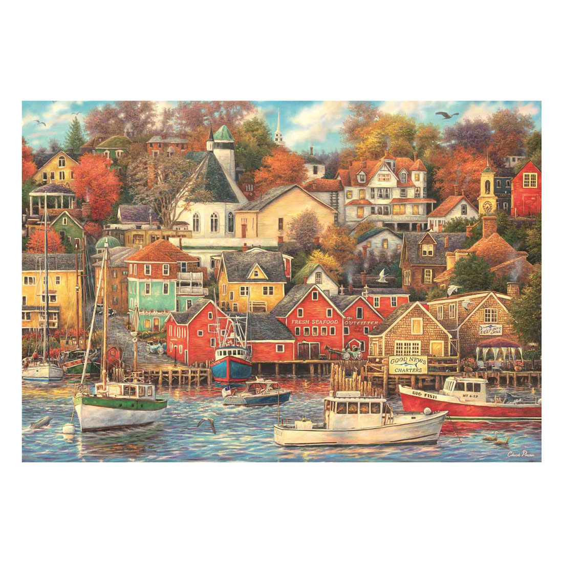 Puzzle Clementoni Good Times Harbor - 1500 pièces