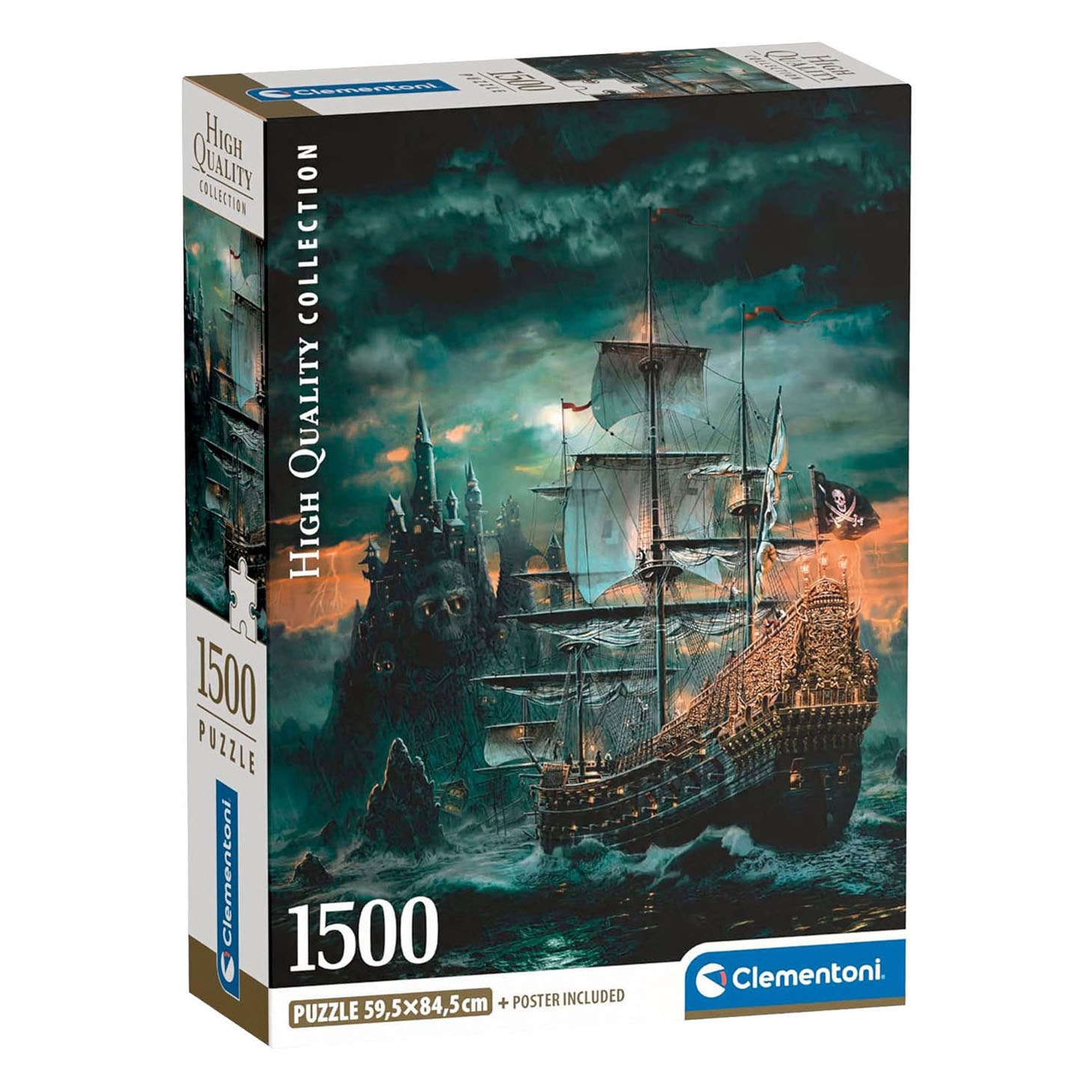 Puzzle Clementoni Bateau Pirate - 1500 pièces