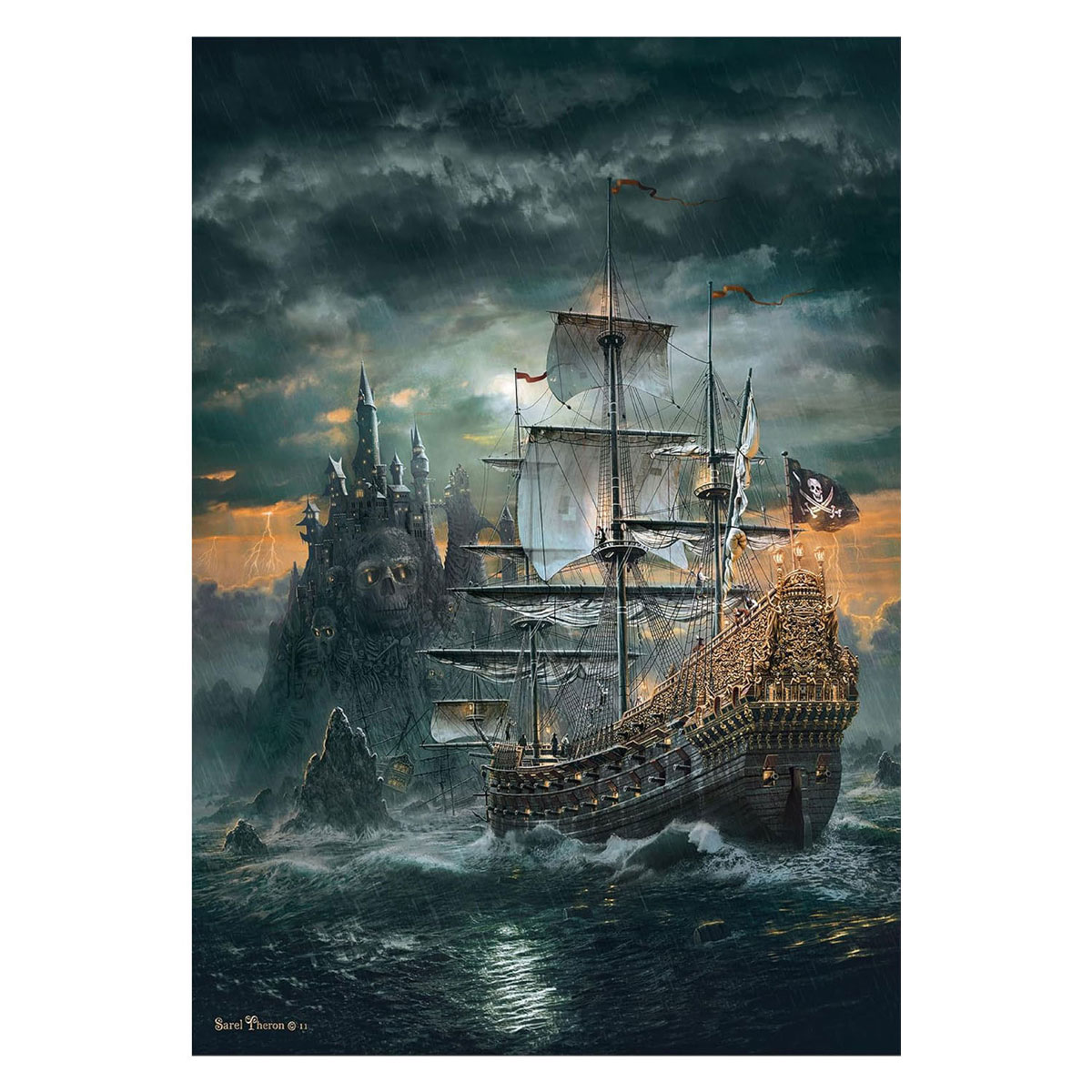 Puzzle Clementoni Bateau Pirate - 1500 pièces