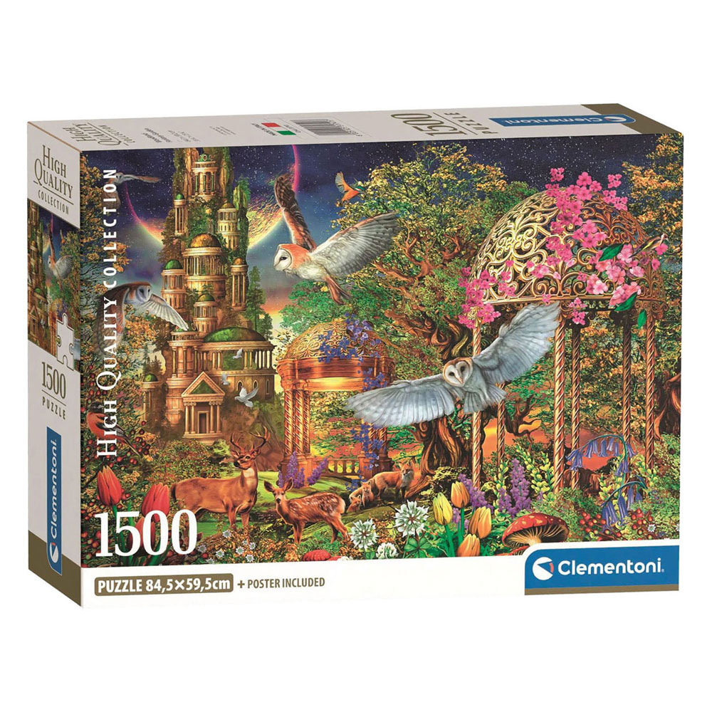 Jardin fantastique des bois de Clementoni Legpuzzel - 1500e.