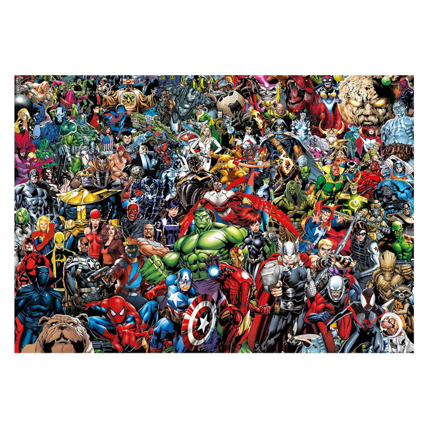Puzzle Clementoni Impossible Marvel - 1000 pièces