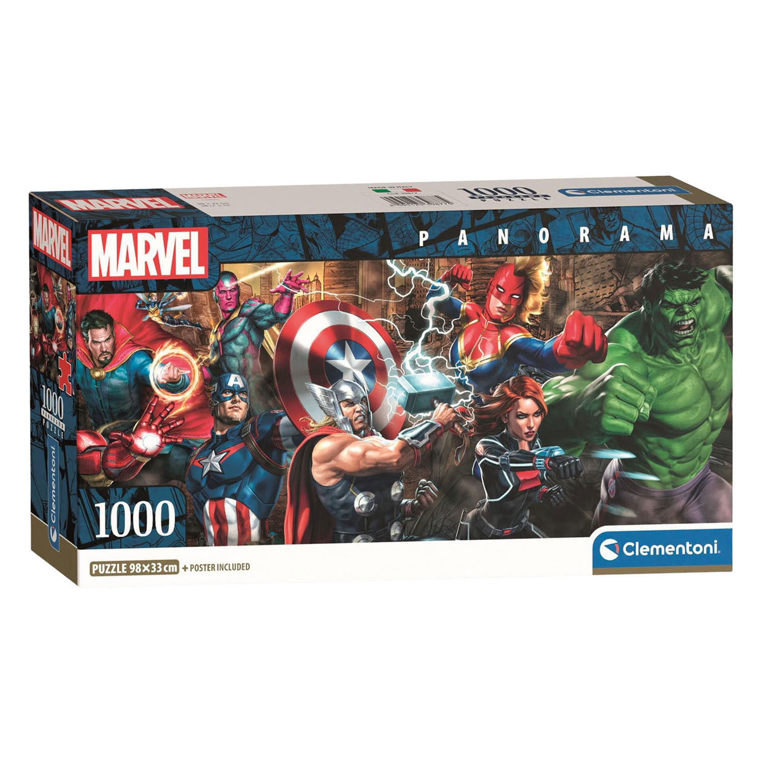 Puzzle panoramique Marvel de Clementoni - 1000 pièces