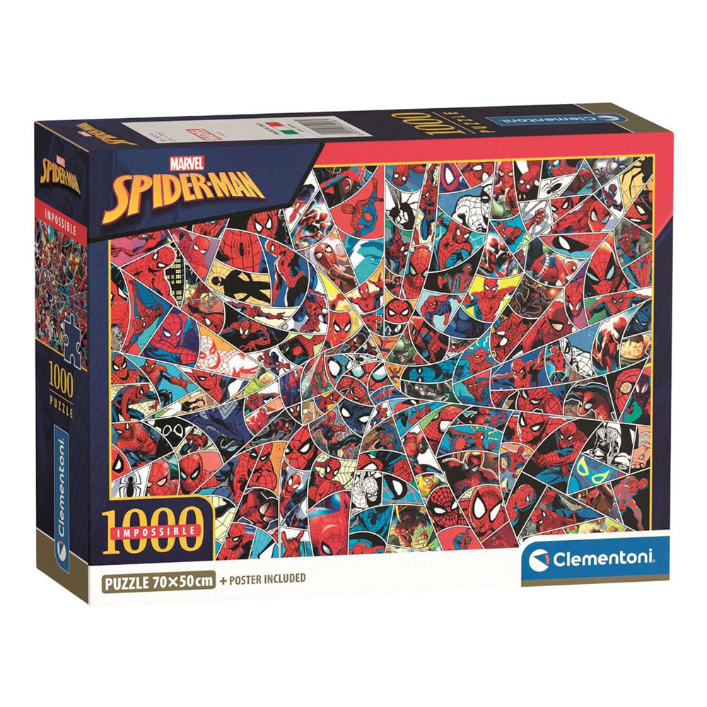 Puzzle Clementoni Impossible Marvel Spider-Man - 1000 pièces.