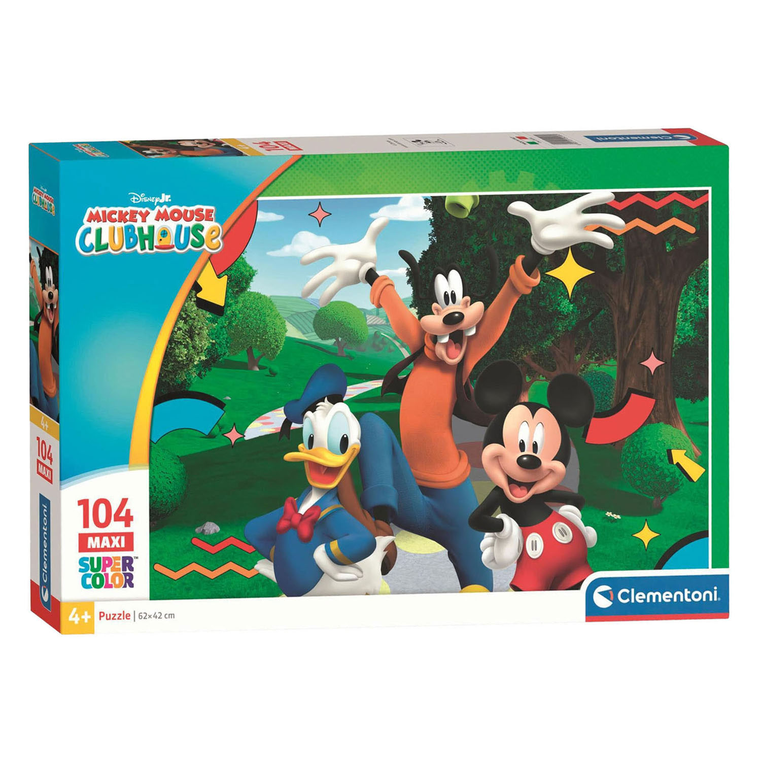 Puzzle Maxi Clementoni Mickey Mouse Club House - 104 pièces.