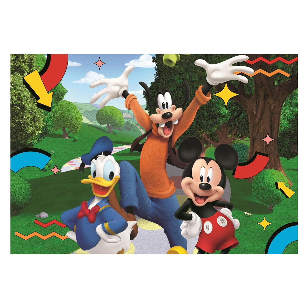 Puzzle Maxi Clementoni Mickey Mouse Club House - 104 pièces.