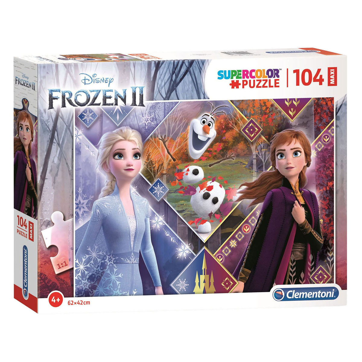 Puzzle Maxi Clementoni La Reine des Neiges 2 - 104 pièces.