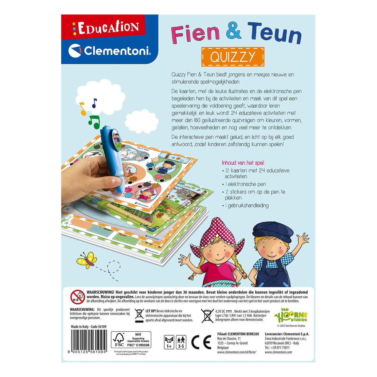 Clementoni Education - Leerspel Fien en Teun Quizzy