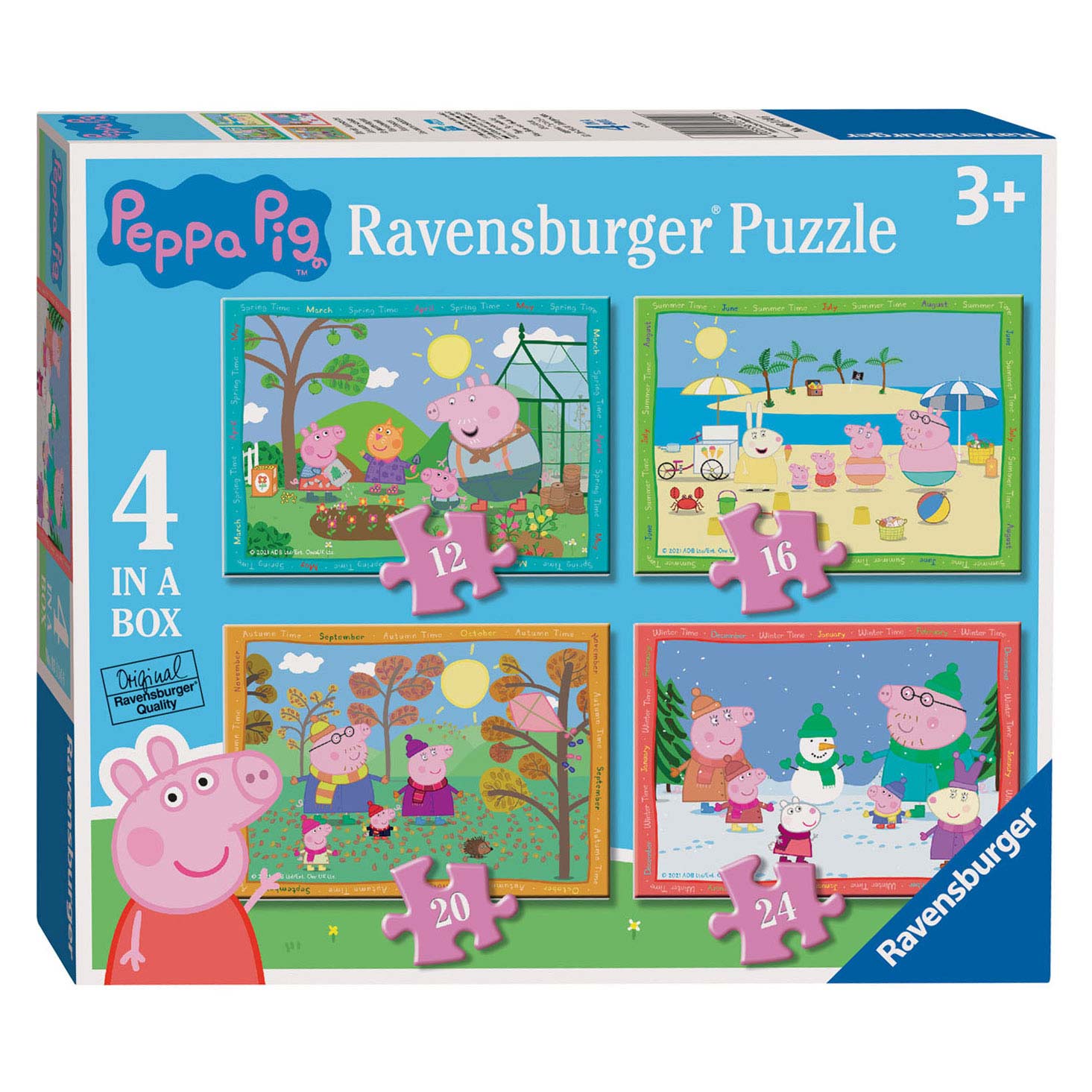 Puzzle des saisons de Peppa Pig , 4 en 1