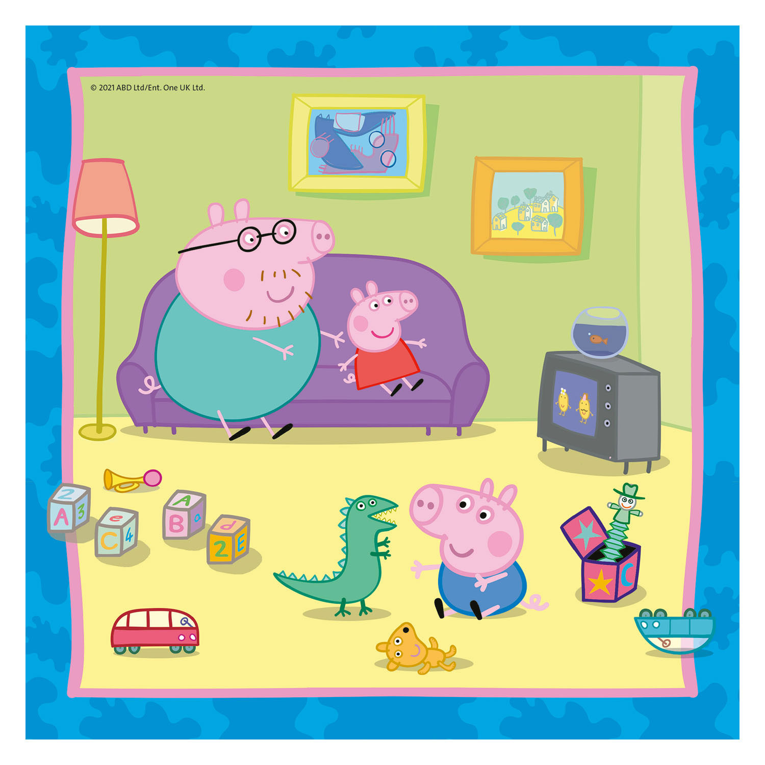 Familie en Vrienden van Peppa Pig Legpuzzel, 3x49st.