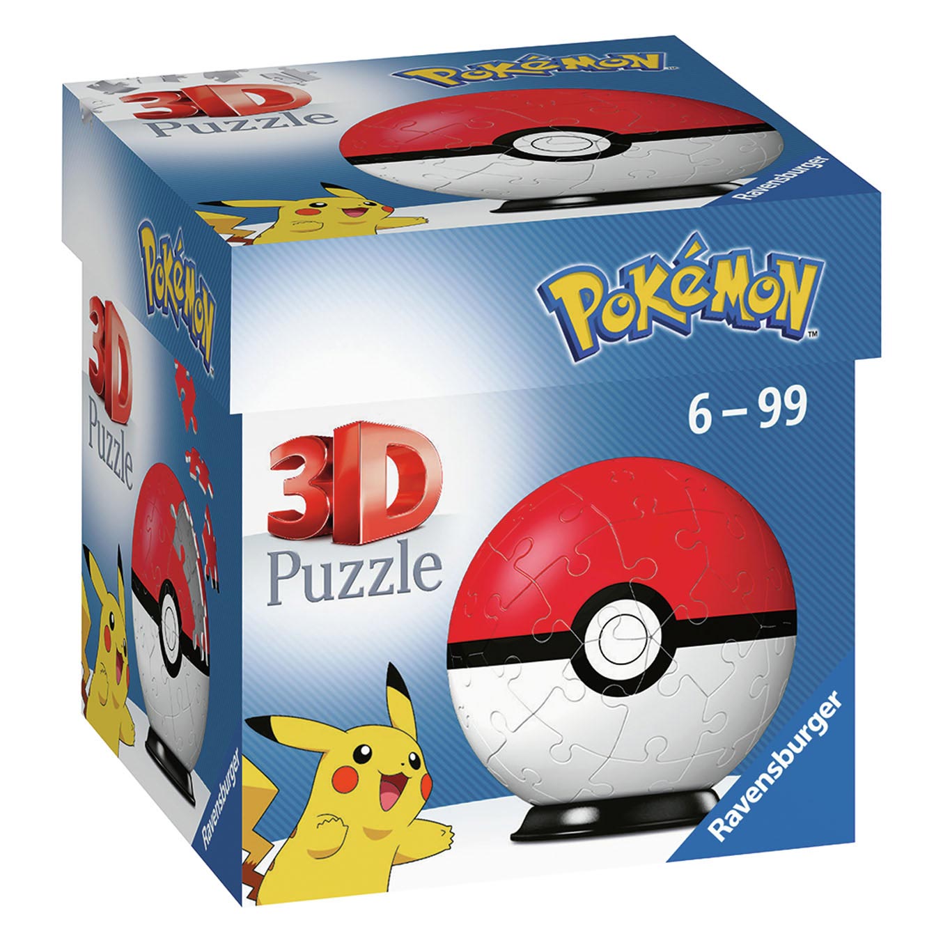 Puzzle 3D Pokémon Pokéball, 54 mcx.