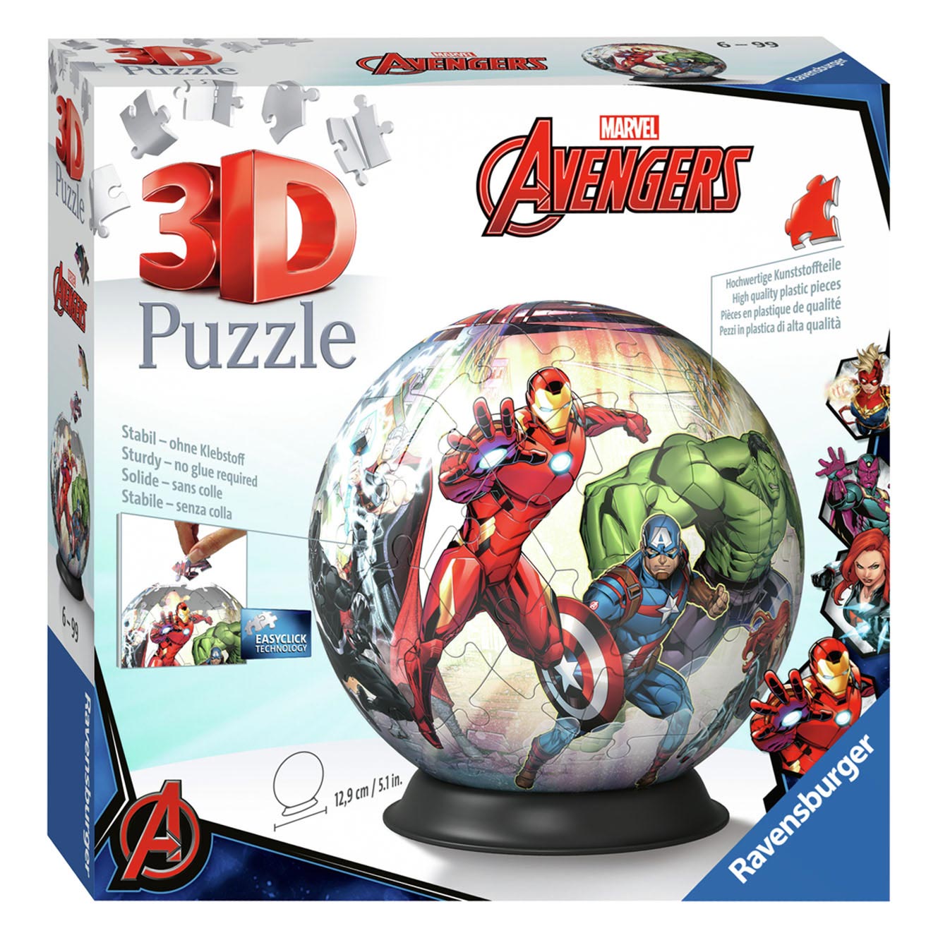 Marvel Avengers 3D-Puzzle, 72 Teile.