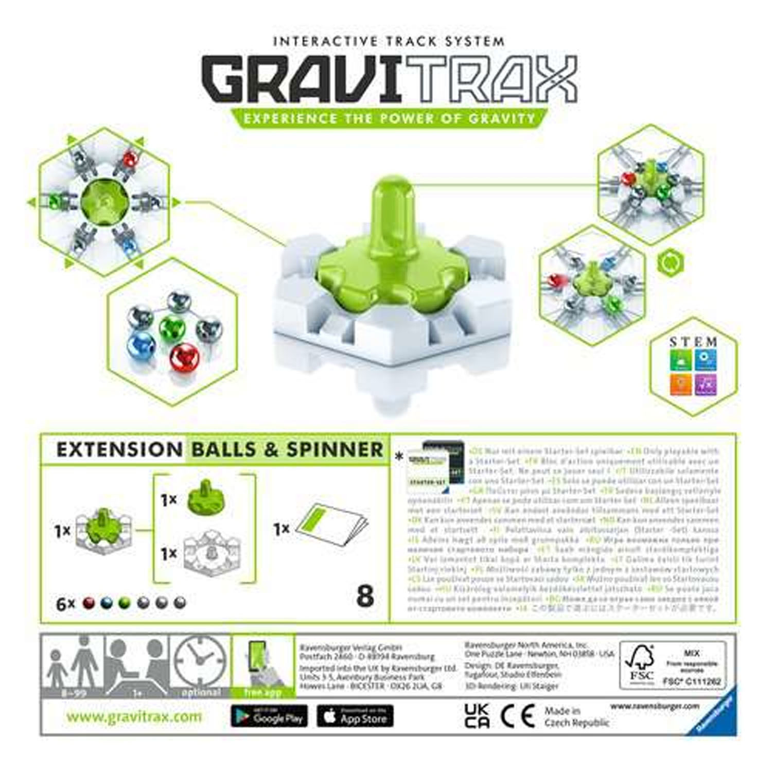 GraviTrax Uitbreidingsset - Balls & Spinner