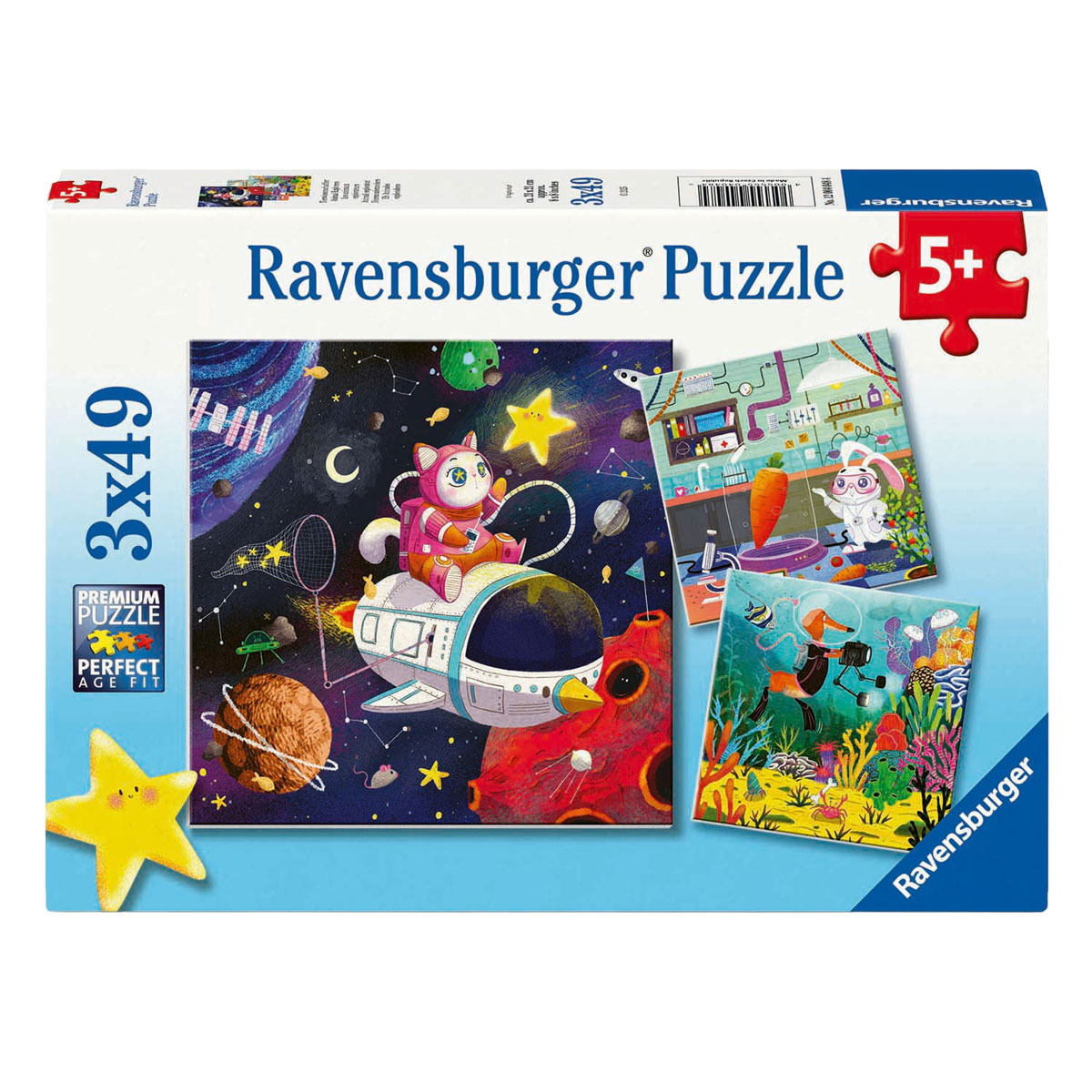 Legpuzzel Dieren Ontdekkers - 3x49st.