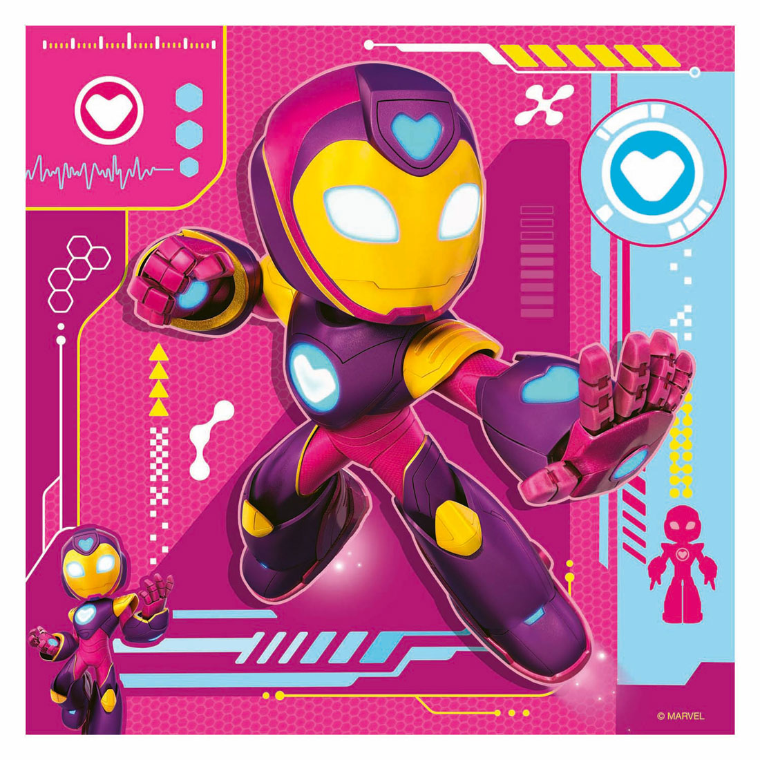 Legpuzzel Iron Man en zijn Geweldige Vrienden - 3x49st.