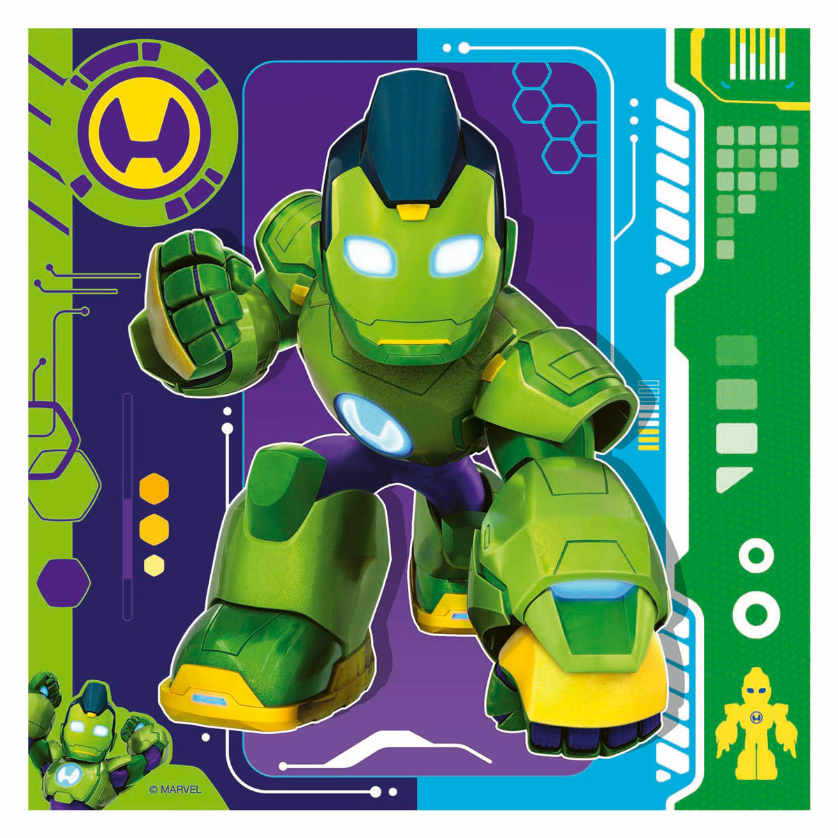 Legpuzzel Iron Man en zijn Geweldige Vrienden - 3x49st.