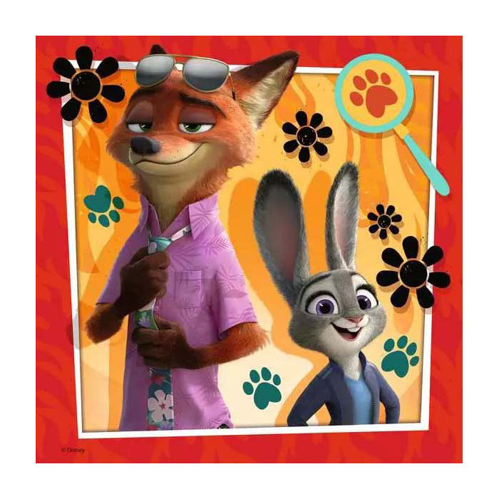 Ravensburger Puzzle Zootopia 2 - 3x49 Teile.