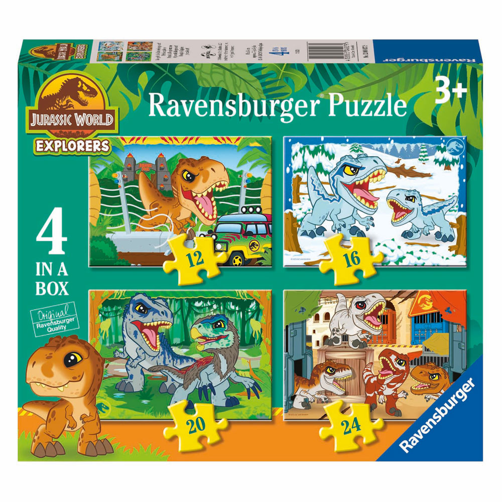Legpuzzel Jurassic World Explorers - 4 Puzzels