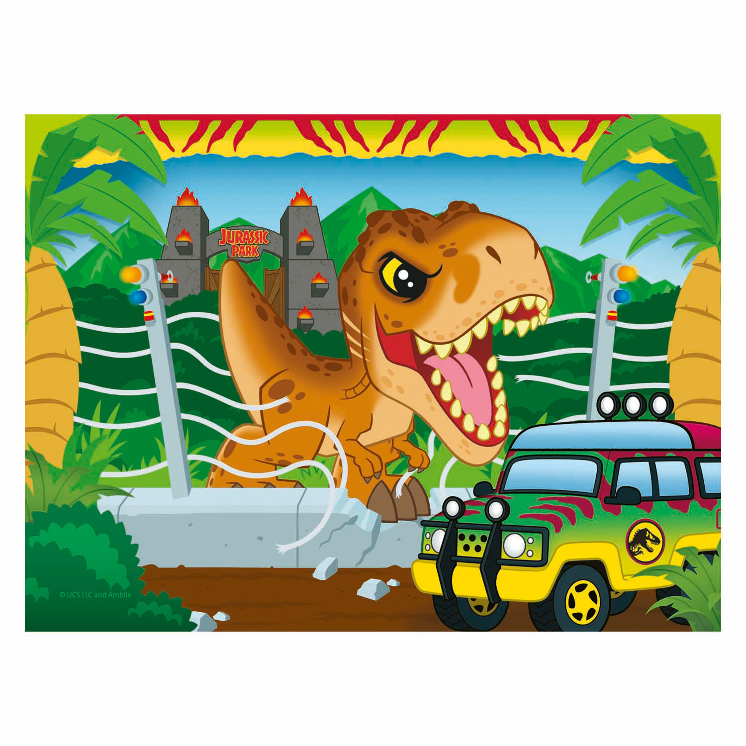 Legpuzzel Jurassic World Explorers - 4 Puzzels