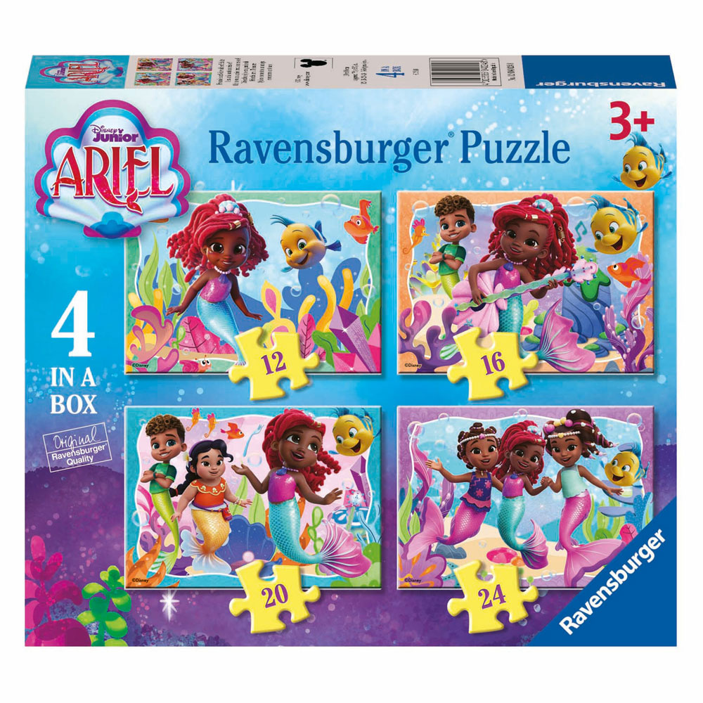 Legpuzzel Disney Junior Ariel  - 4 Puzzels