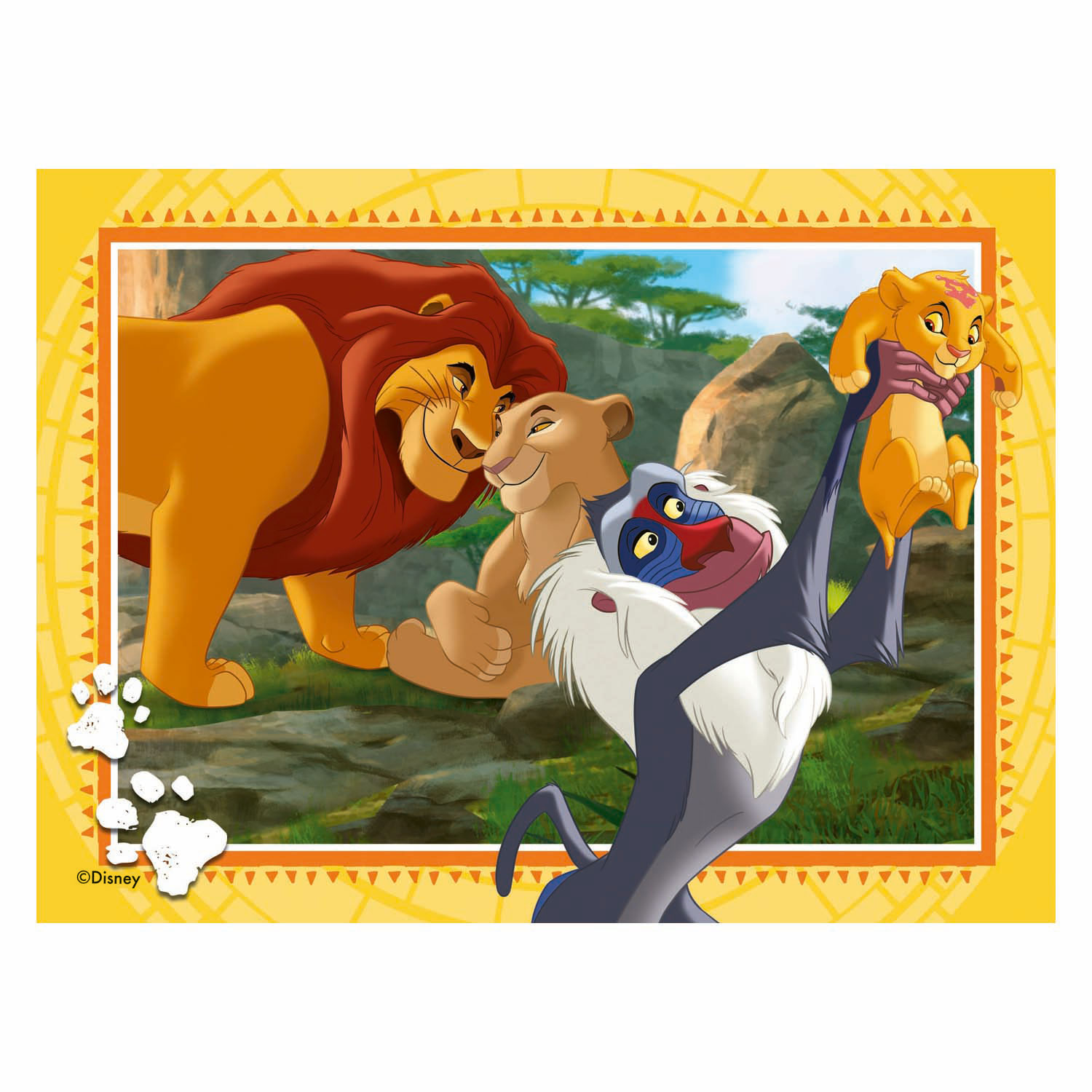 Legpuzzel Disney Lion King - 4 Puzzels