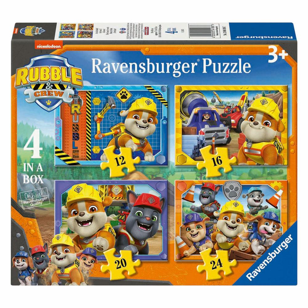 Legpuzzel Rubble & Crew - 4 Puzzels