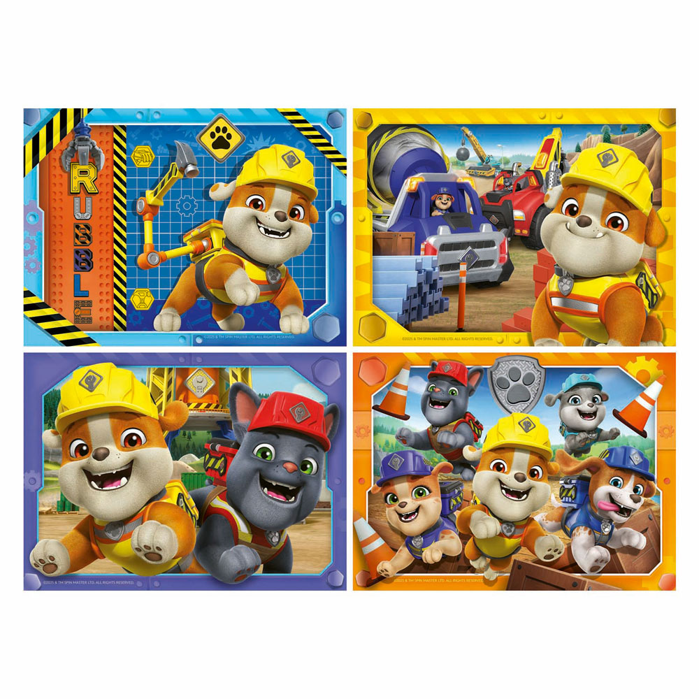 Legpuzzel Rubble & Crew - 4 Puzzels