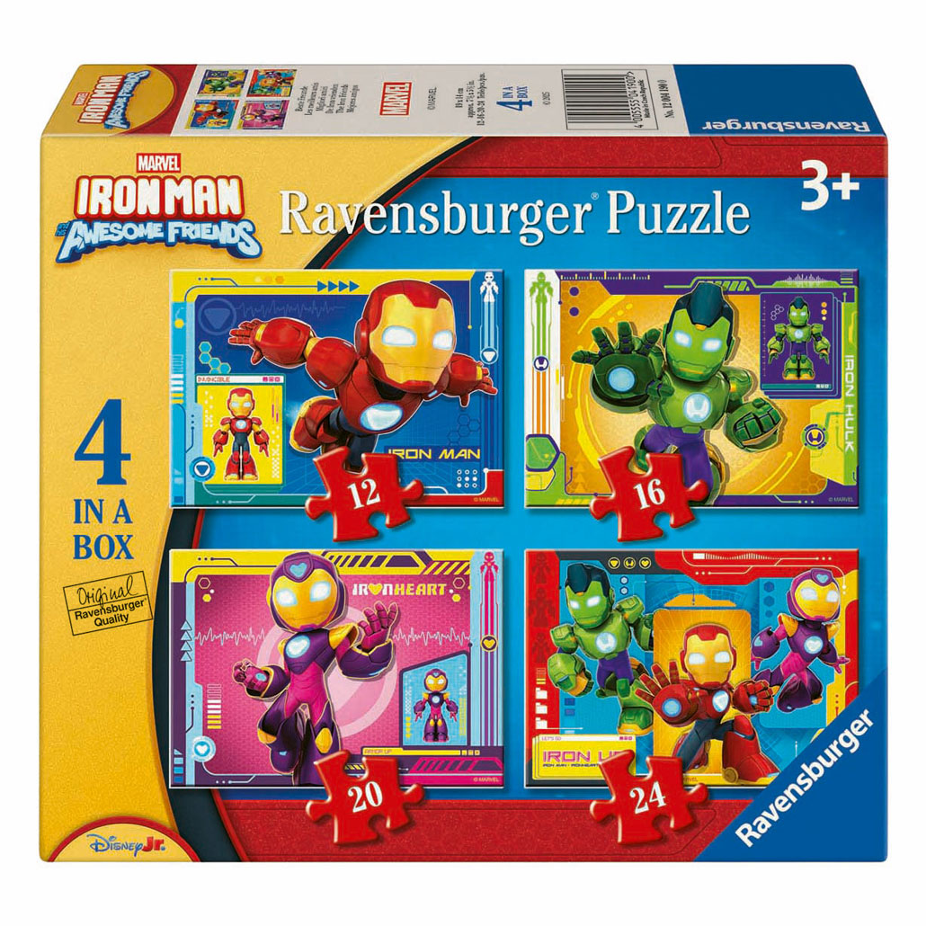 Legpuzzel Iron Man en zijn Fantastische Vriendjes - 4 Puzzels