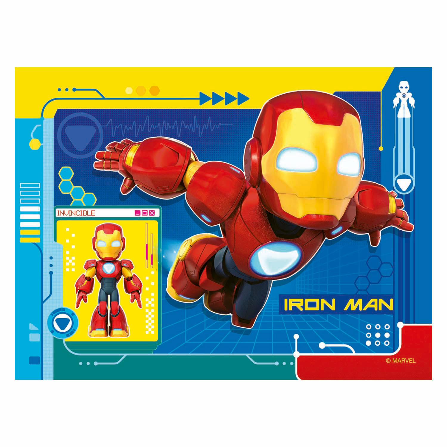 Legpuzzel Iron Man en zijn Fantastische Vriendjes - 4 Puzzels