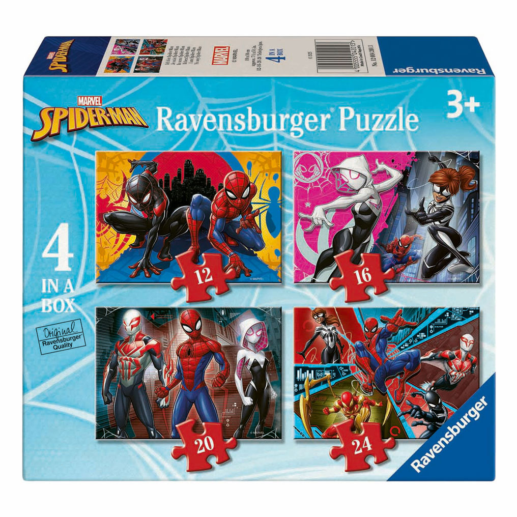 Legpuzzel Spiderman - 4 Puzzels
