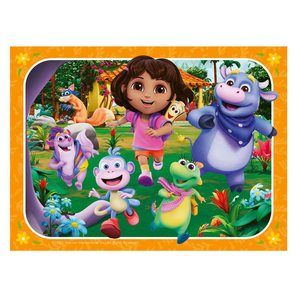 Legpuzzel Dora the Explorer Kom bij het Avontuur! - 4 Puzzels