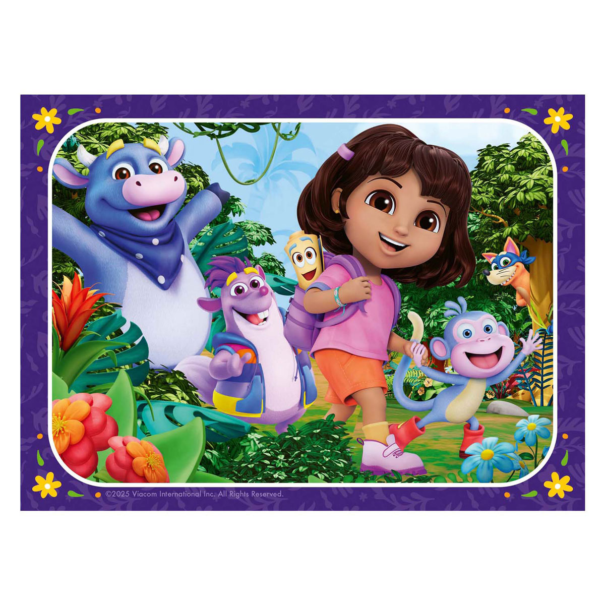 Legpuzzel Dora the Explorer Kom bij het Avontuur! - 4 Puzzels