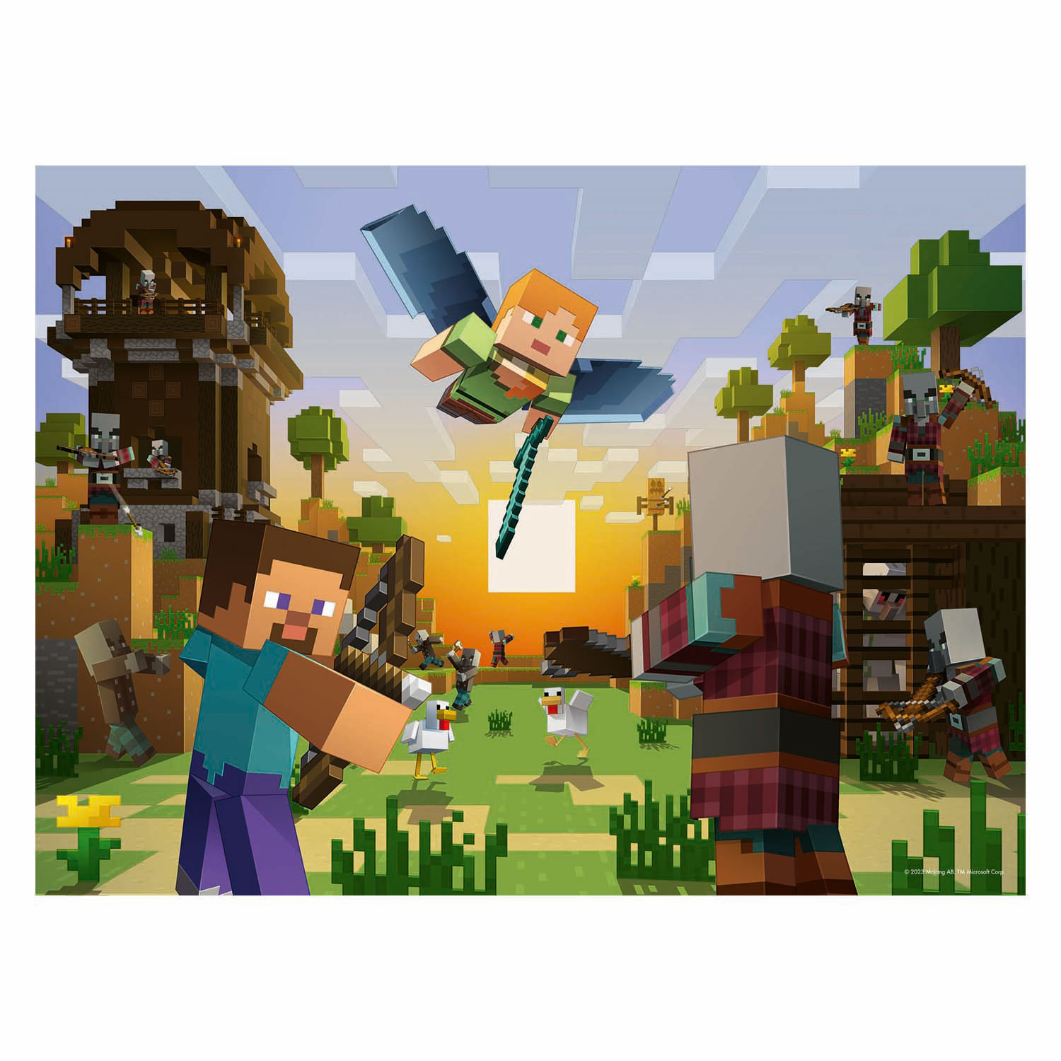 Legpuzzel Minecraft - 150st. XXL
