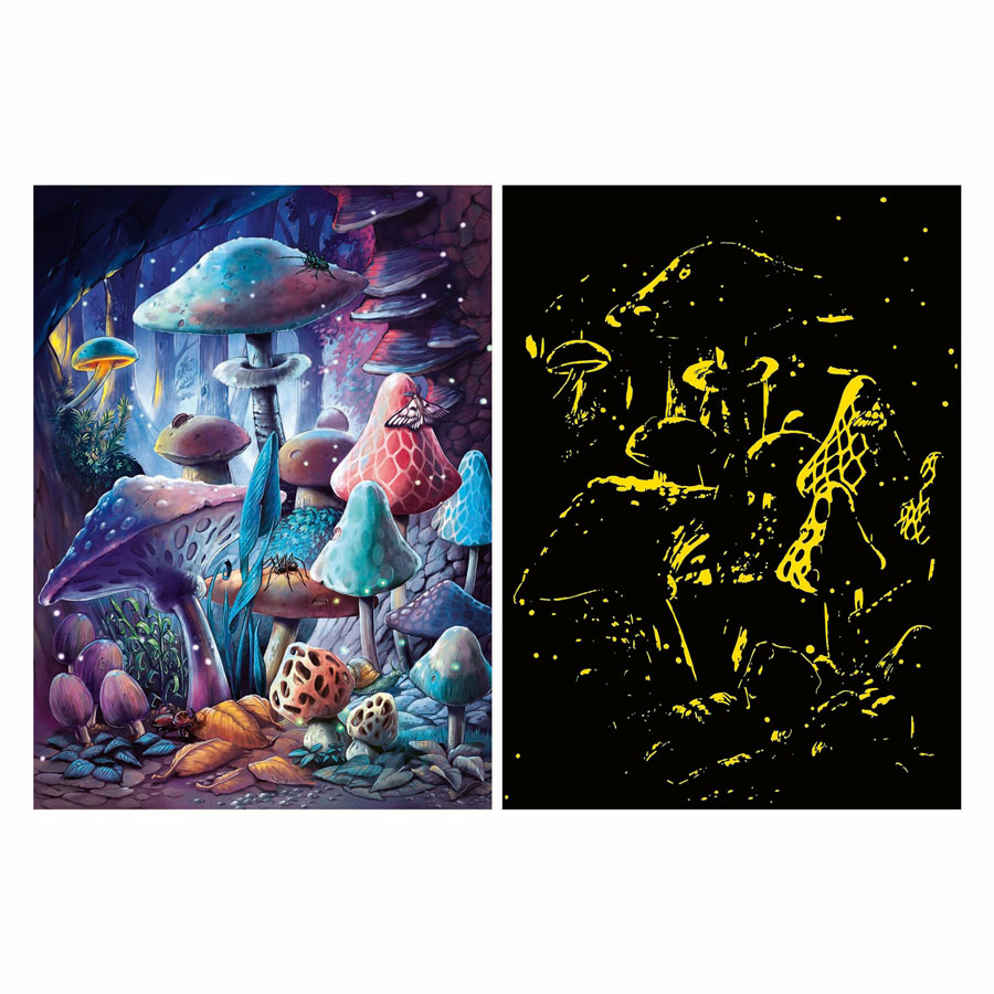 Legpuzzel Maanlicht Paddestoelen Glow in the Dark - 500st.