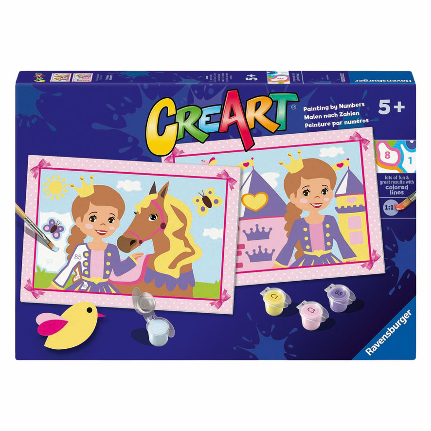 CreArt Schilderen op Nummer - Kleine Prinsessen