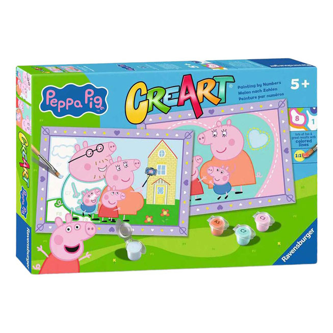 CreArt Schilderen op Nummer - Peppa's Familie
