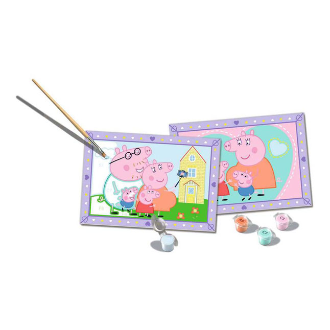 CreArt Schilderen op Nummer - Peppa's Familie
