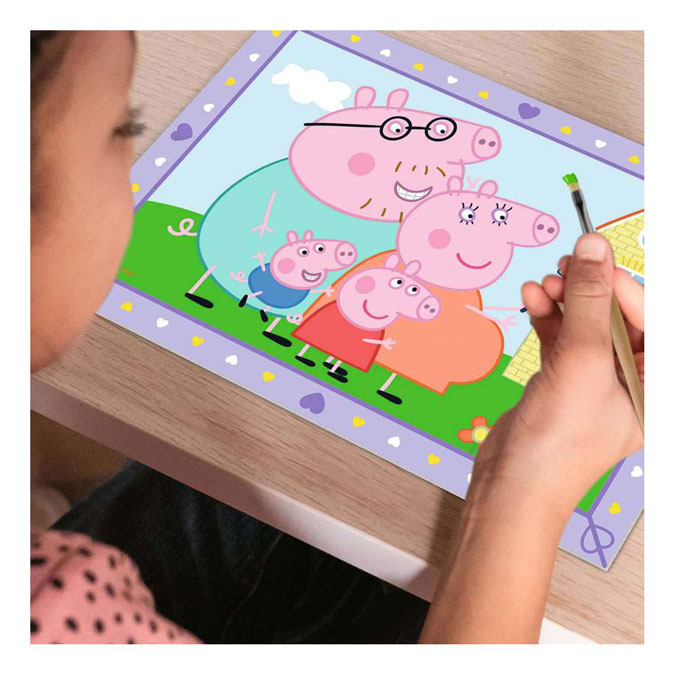 CreArt Schilderen op Nummer - Peppa's Familie
